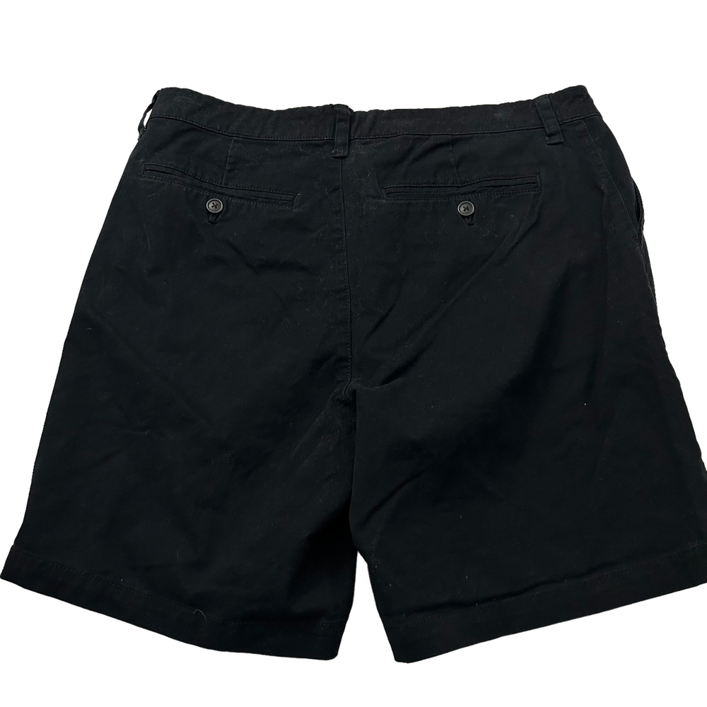 Urban Outfitters Mens Chino Shorts Sz 33 x 8 Black Flat Front Pockets - Picture 3 of 7